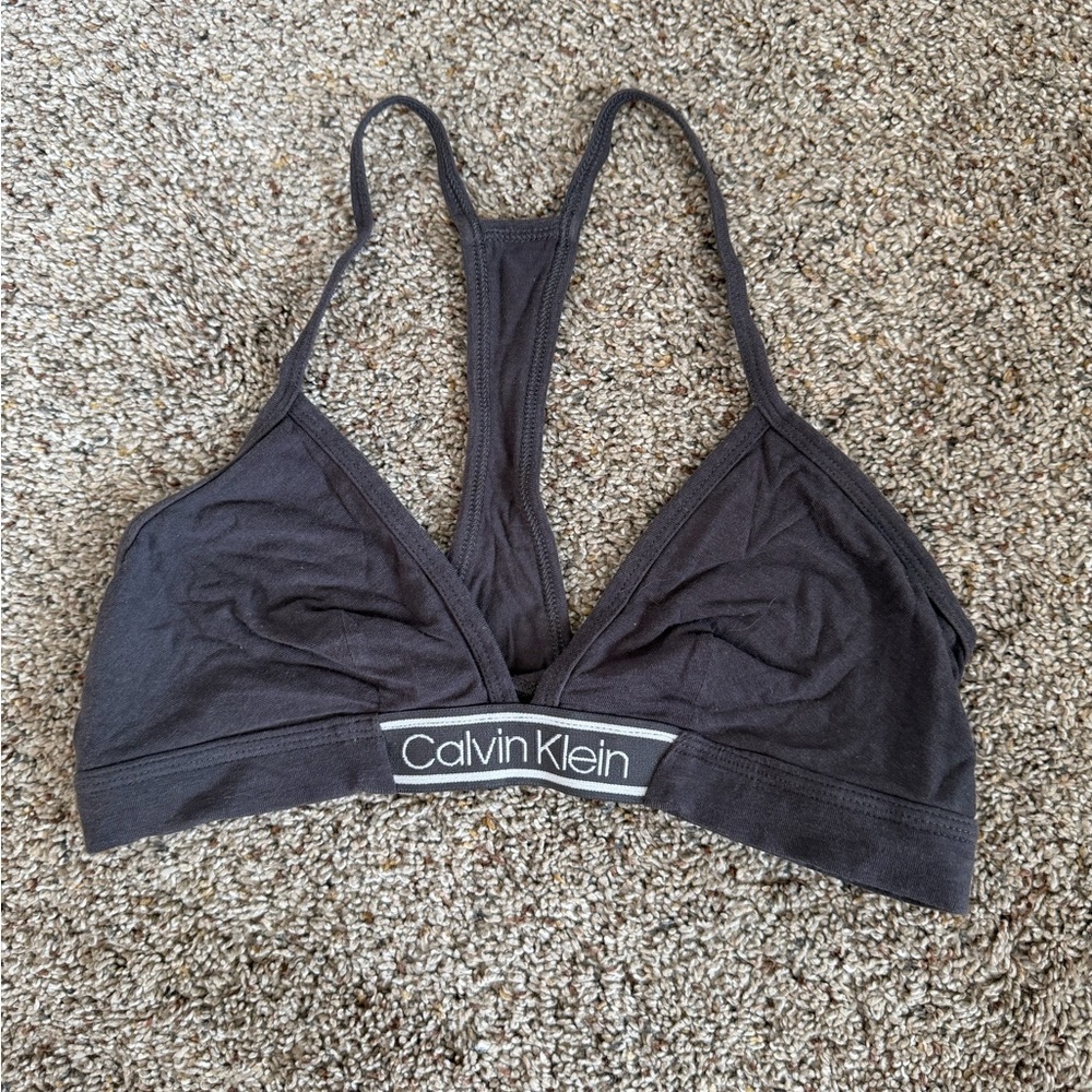 Calvin Klein Women's Charcoal Bralette